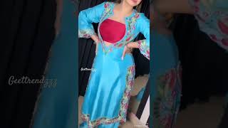 Beautiful boutique design most trending dress kurti embroiderywork neckdesign shorts [upl. by Asilak]