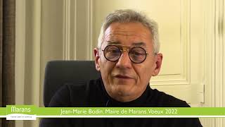 Marans Les Vœux 2022 de Jean Marie Bodin Maire De Marans [upl. by Aldis]