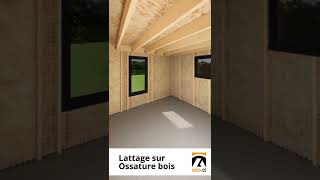 Comment installer un lattage sur une construction en ossature bois [upl. by Greenebaum895]