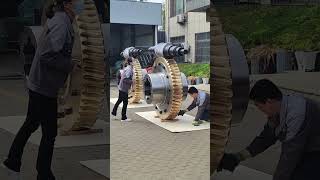 Export of secondary enveloping worm gear pairs for Japanese nuclear power plant accessories [upl. by Nevsa]