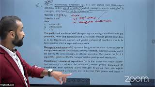 mbs 1st sem Managerial economic williamsons model of managerial discretion [upl. by Ahsinit]