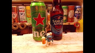 Heineken 5 Vs Sam Adams Boston Lager 5  Taste Challenge Thursday [upl. by Ahsilram]