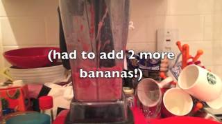 Raspberrybanana ice cream  Vitamix deliciousness in 2 minutes [upl. by Skyla281]