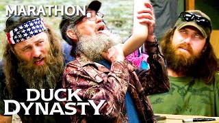 6 MOMENTS THE ROBERTSONS COULDNT STAND EACH OTHER 2Hour Marathon  Duck Dynasty [upl. by Eberhard]