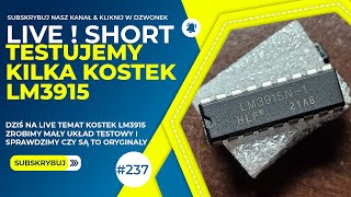 Sprawdzamy układy LM3915  Budujemy testowy układ shorts live shortvideo [upl. by Virendra]