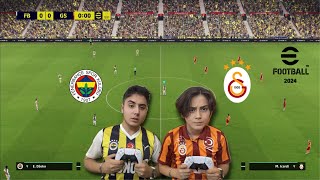 ABİMLE PES 2024 KAPIŞMASI  DERBİ [upl. by Elitnahc318]