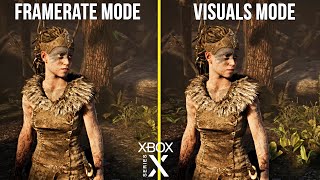 Hellblade Senuas Sacrifice  Xbox Series X Framerate Mode Vs Visuals Mode Comparison 4K [upl. by Elleneg]