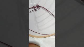 sheaf stitch embroiderydesign youtubeshorts artbyaysha3258 [upl. by Euk]