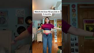 40 pounds in 5 months motivation weighttransformation weightloss fastfatloss [upl. by Aihsal]