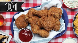 How To Make The Crispiest Fried Chicken Youll Ever Eat • Tasty [upl. by Nirok]