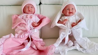 New Born Baby Doll Unboxing and play baby dolls with Dolls Pram Stroller toys [upl. by Beghtol]