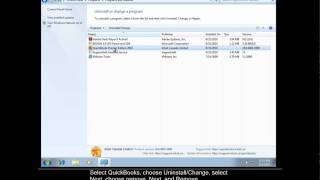 Uninstall QuickBooks on Windows 7 [upl. by Sibby]