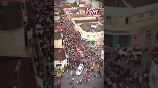 imagens aérias do funeral do ex prefeito Jorge Fair [upl. by Novaat322]