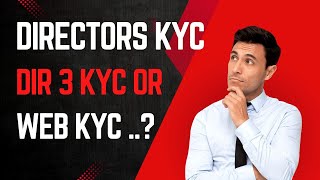 Directors KYC on MCA Version 3 portal  DIR 3 KYC  WEB KYC icsi companysecretary csvikashverma [upl. by Jacobson]