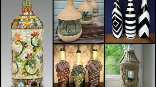 50 Beautiful Bottle Decorating Ideas – DIY Recycled Room Decor [upl. by Nwotna]