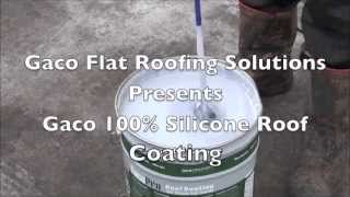 Gaco Silicone flat roofing waterproofer [upl. by Geoff]