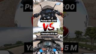 2024 Pulsar RS 200 vs Yamaha R15 M 🔥 Gear Challenge shorts r15m [upl. by Karyl]