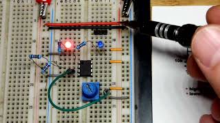 Basic Op Amp Non Inverting Comparator Circuit [upl. by Ayerdna]