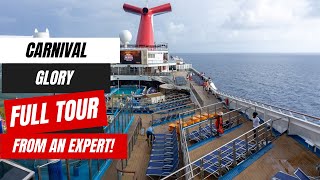 Carnival Glory Full Tour 2024  Port Canaveral Bahamas Cruises [upl. by Gawen]