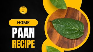 Simple Paan Recipe  Amitabh Bachchan Style 🤩  Home Paan [upl. by Hauger]