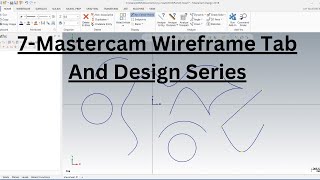 7Mastercam Wireframe Tab And Design Series ASIMCADCAM Spline curve cad mastercam designs [upl. by Ednew828]