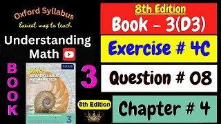 D3 Math Book Chapter 4 Exercise 4C Question  08  Surds  8th Edition  Understanding Math [upl. by Rodgiva]