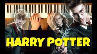 Lilys Lullaby Harry Potter Intermediate Piano Tutorial [upl. by Yacov]