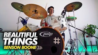 BEAUTIFUL THINGS  Benson Boone DRUM COVER [upl. by Wrennie]