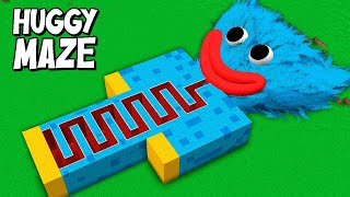 I found a BIGGEST HUGGY WAGGY MAZE in Minecraft  Whats INSIDE the HUGGY from POPPY PLAY TIME [upl. by Anem]