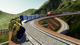 Out of Mind Trains Disasters  BEAMNG [upl. by Laram27]