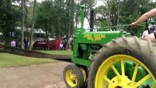 Straight piped John Deere A bogging [upl. by Brien]