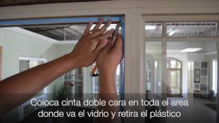 Como cambiar un vidrio de una ventana de pvc marca Ecofenster [upl. by Odele]