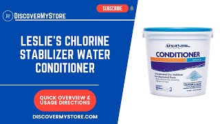 How to Use Leslies Chlorine Stabilizer Water Conditioner [upl. by Frederich383]