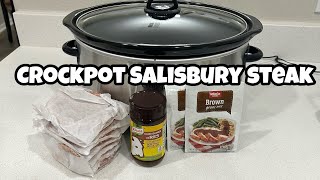 CROCK POT Salisbury Steak [upl. by Kcim]