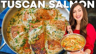 Easy Tuscan Salmon Recipe  30 Minute Salmon Dinner [upl. by Entirb]