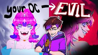 I Skrunklified your Characters HEHE 🔪【Turning your OCs EVIL  Speedpaint  Commentary】 [upl. by Annagroeg]