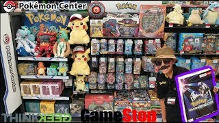 CARL WORKS AT GAMESTOP HUNTING amp SHOPPING AT THE POKEMON CENTER WERE FIRST TO SEE NEW GAMESTOP [upl. by Maclay165]