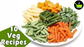 10 Best Indian Vegetable Recipes  Easy Indian Vegetarian Recipes For Dinner Veg Recipes for Dinner [upl. by Quartet]