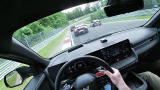 746 BTG Hyundai Ioniq 5N vs FAST Porsche Cayman gt4 rs Nurburgring [upl. by Nylorac315]