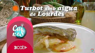 Turbot amb aigua de Lourdes  Cuines [upl. by Aissatsana]