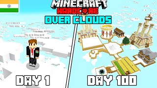 I Survived 100 Days in Clouds Only World Minecraft Hardcorehindi [upl. by Oigres]