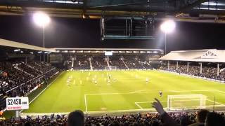 united fans bouncing at fulham [upl. by Ecikram]