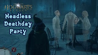 Hogwarts Legacy Headless Ghost Dancing at the Death Day Party Room 👻🎵 [upl. by Yedrahs637]