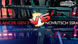 YOU WONT BELIEVE THIS Novritsch SSR4 Breakdown VS Lancer Tactical Gen 3 Airsoft Guns  Airsoft GI [upl. by Arual]