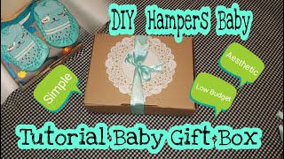 DIY Hampers Baby  Tutorial Baby Gift Box  Cara Membuat Hampers Bayi Simple [upl. by Nallid]