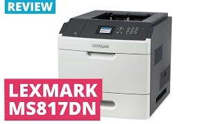 Printerland Review Lexmark MS817dn A4 Mono Laser Printer [upl. by Anilev]