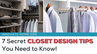 Custom Closet Design amp Organizer Systems Columbus – 7 Secrets You Need to Know  Innovate Home Org [upl. by Pernas]