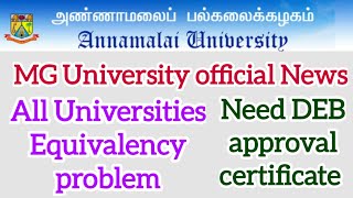 MG University Latest Updates  All universities equivalency certificate [upl. by Philips277]