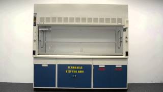 8 Fisher Hamilton Safeaire Laboratory Fume Hood with Flammable  Acid Cabinet w Sink FOR SALE [upl. by Thant]