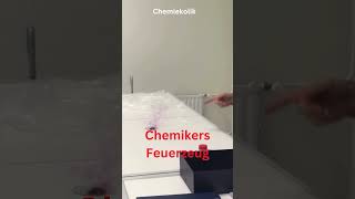 Chemikers Feuerzeug KaliumpermanganatKMnO4 und Schwefelsäure  H2SO4 chemie lerne [upl. by Arahd]